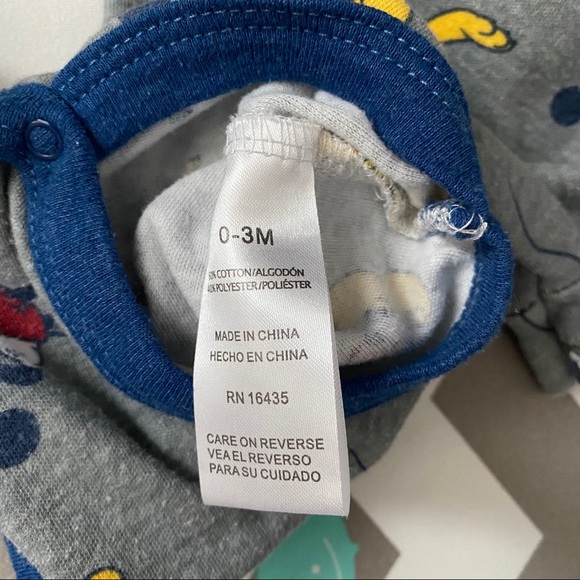 Disney Baby Mickey & Pluto Bodysuit Onesies 0-3M - Picture 5 of 6